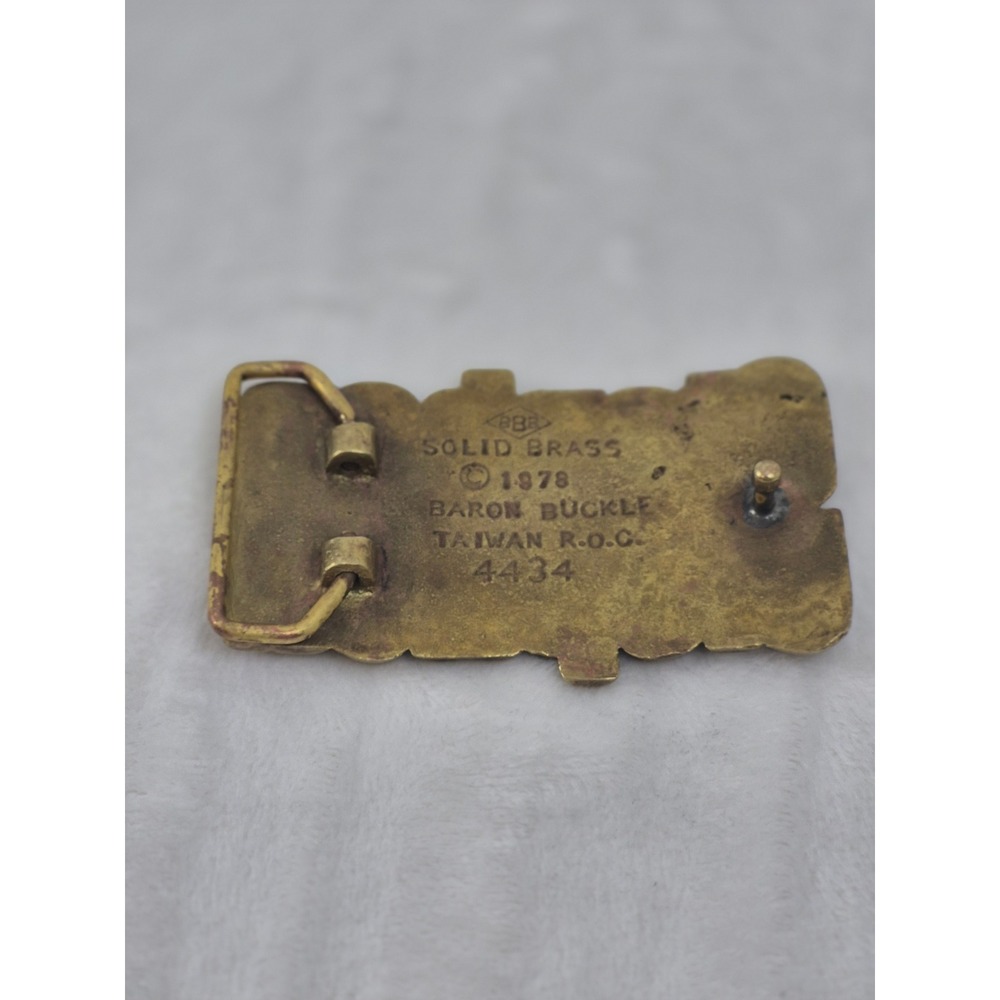 Vintage Solid Brass Personalized Stephen Belt Buckle 1978 By Baron - Picture 6 of 9